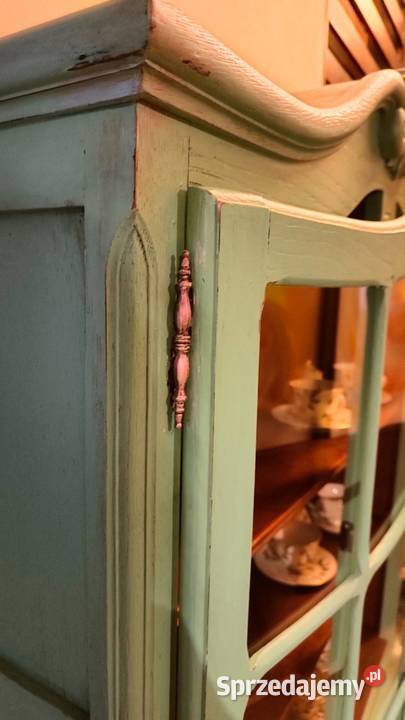 Witryna biblioteczka odnowiona przeszklona w Kredensy i witryny Kredensy i witryny Rzeszów