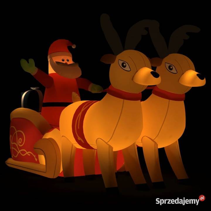 vidaXL Dmuchana ozdoba świąteczna Mikołaj i sprzedam