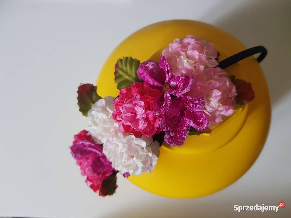 Opaska z kwiatami metalowa mazowieckie Warszawa sprzedam