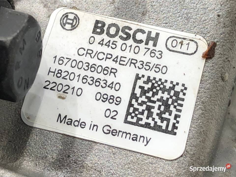 POMPA WYSOKIEGO CIŚNIENIA DACIA DUSTER Układ chłodzenia