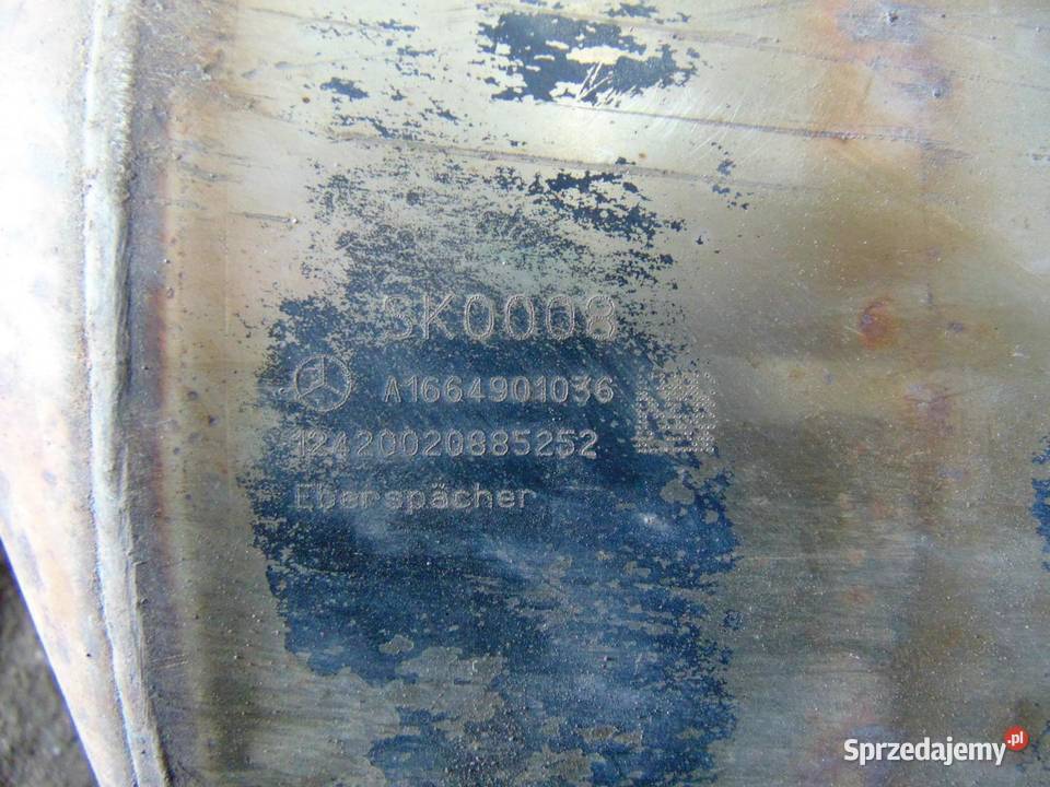 TŁUMIK KOŃCOWY WYDECH KATALIZATOR W166 30 CDI