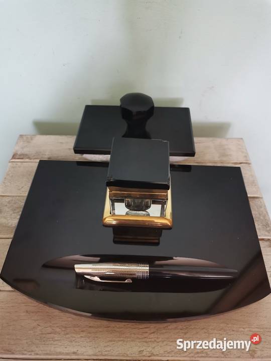 Stary polski przybornik na biurko Art Deco małopolskie Kraków
