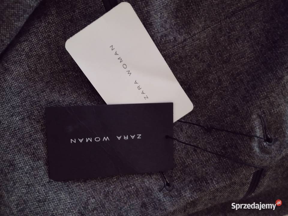 40L ZARA Wełniano skórzany żakiet marynarka NOWY małopolskie