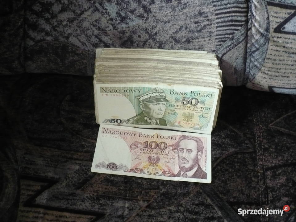 Banknoty 50 i 100 100 sztuk