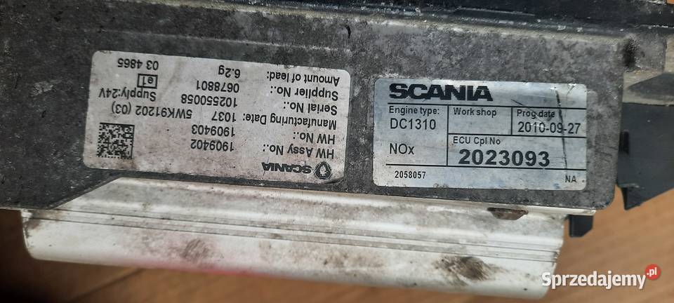 Kaseta Sterownik Silnika SCANIA DC13 10 ciężarowe świętokrzyskie Staszów