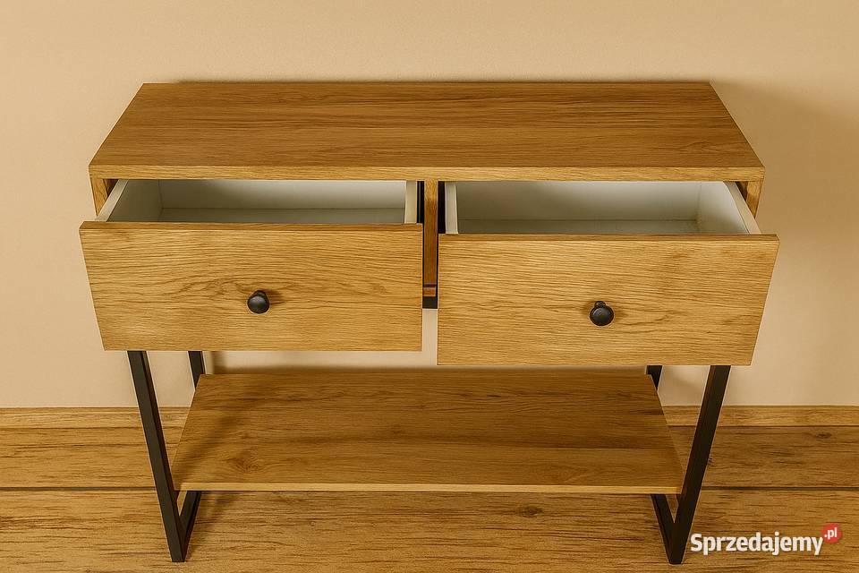 Konsola LOFT z Szufladami 100 Lite Drewno Dębowe pomorskie Gdańsk sprzedam