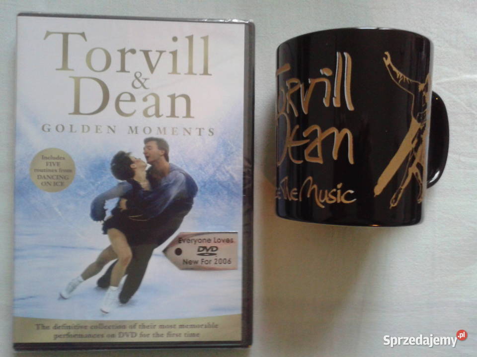Torvill Dean GOLDEN MOMENTS 2006 dvd video kubek Puławy