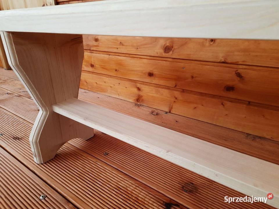 Ławka drewniana ogrodowa świerkowa Miechów