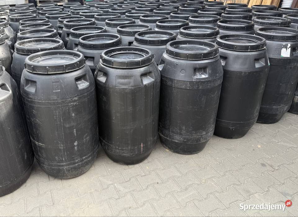 NAJWIEKSZE BECZKI 250 litrów spożywce plastikowe Brzesko