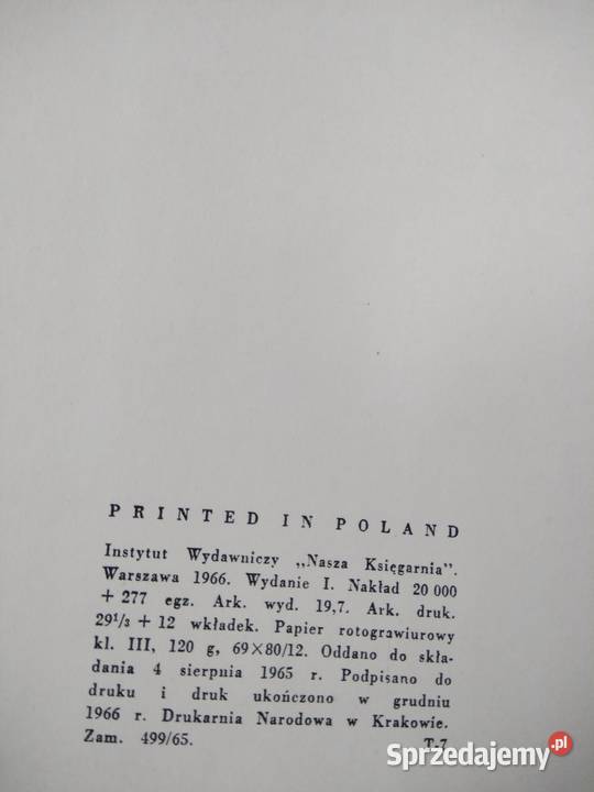 Pierwsze wydanie książki Witz Oko i dłoń malarza Warszawa sprzedam