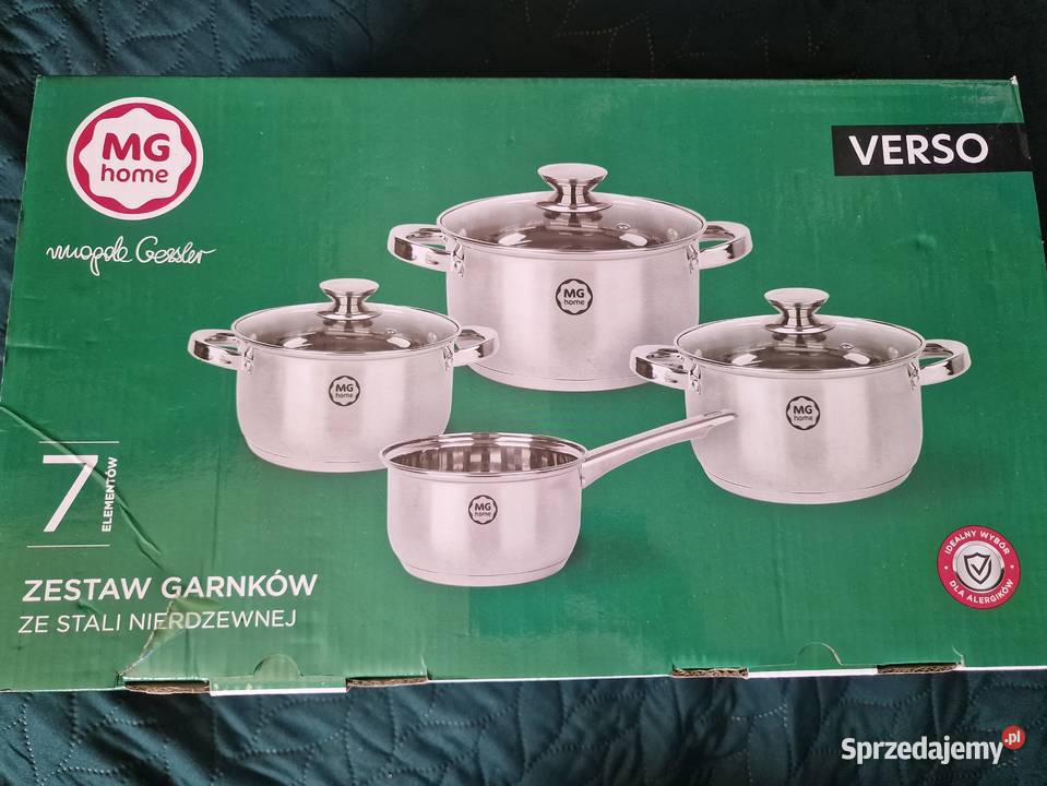 NOWY Zestaw garnków MG Home VERSO 7 elementów