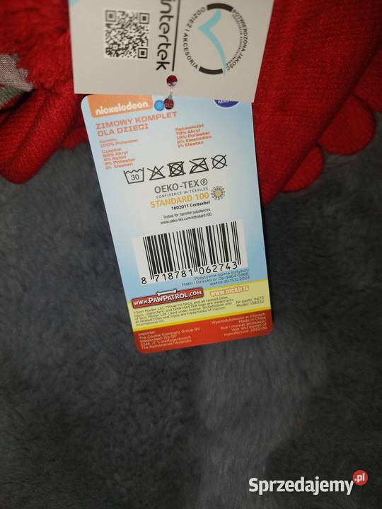 Psi Patrol zimowy komplet dzieci czapka komin Komplety i zestawy Warszawa