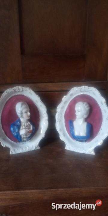 Porcelana Francja stare medaliony popiersia wielkopolskie Gniezno