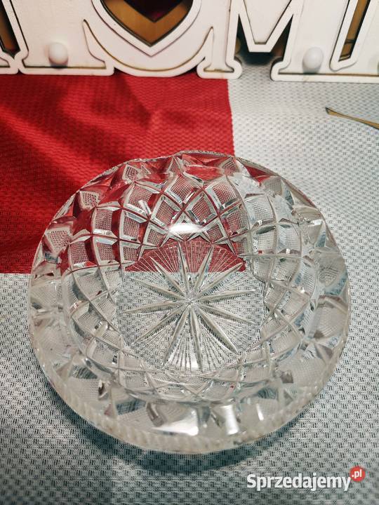 Popielniczka kryształowa vintage Wrocław