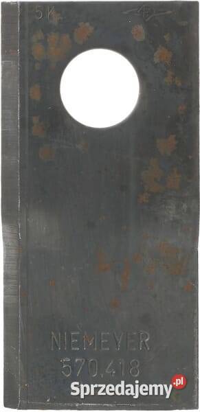 Nożyk kosiarki rotacyjnej prawy 100x48x3 mm Kamionna
