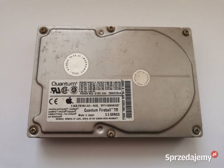Dysk twardy Quantum Fireball TM 20 GB SCSI Dyski pomorskie Lębork