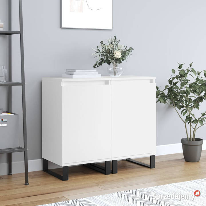 Szafki 2 białe 40x35x70 materiał drewnopochodny