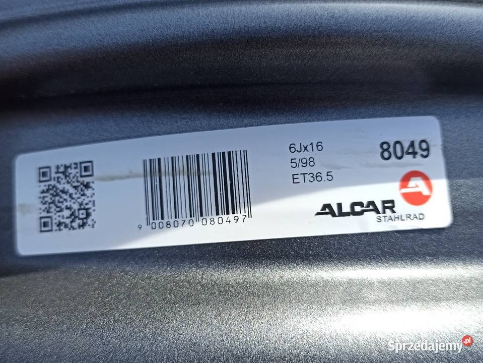 Felgi stalowe 5x98 16 fiat 500L Doblo Ramułtowice sprzedam