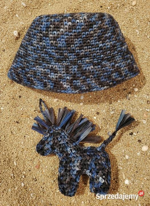 Kapelusz Panama i zawieszek na torebkę crochet Piotrków Trybunalski