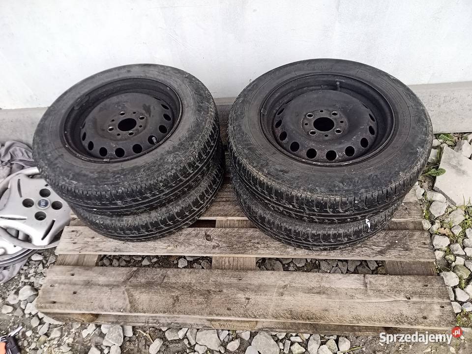 Opony plus felgi stalowe Fiat Panda
