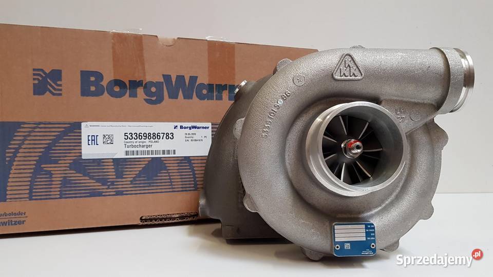 Nowa sprężarka BorgWarner 53369886783 Siedlce