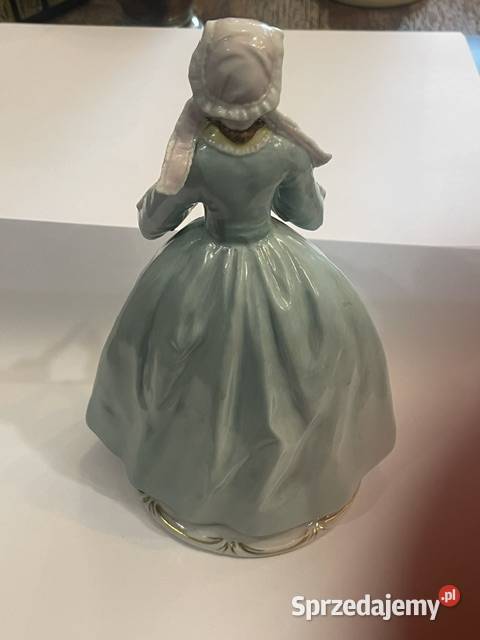Porcelanowa figurka Sitzendorf elegancka Kraków