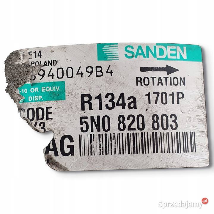 SPRĘŻARKA KLIMATYZACJI VW Golf VI 16 TDI