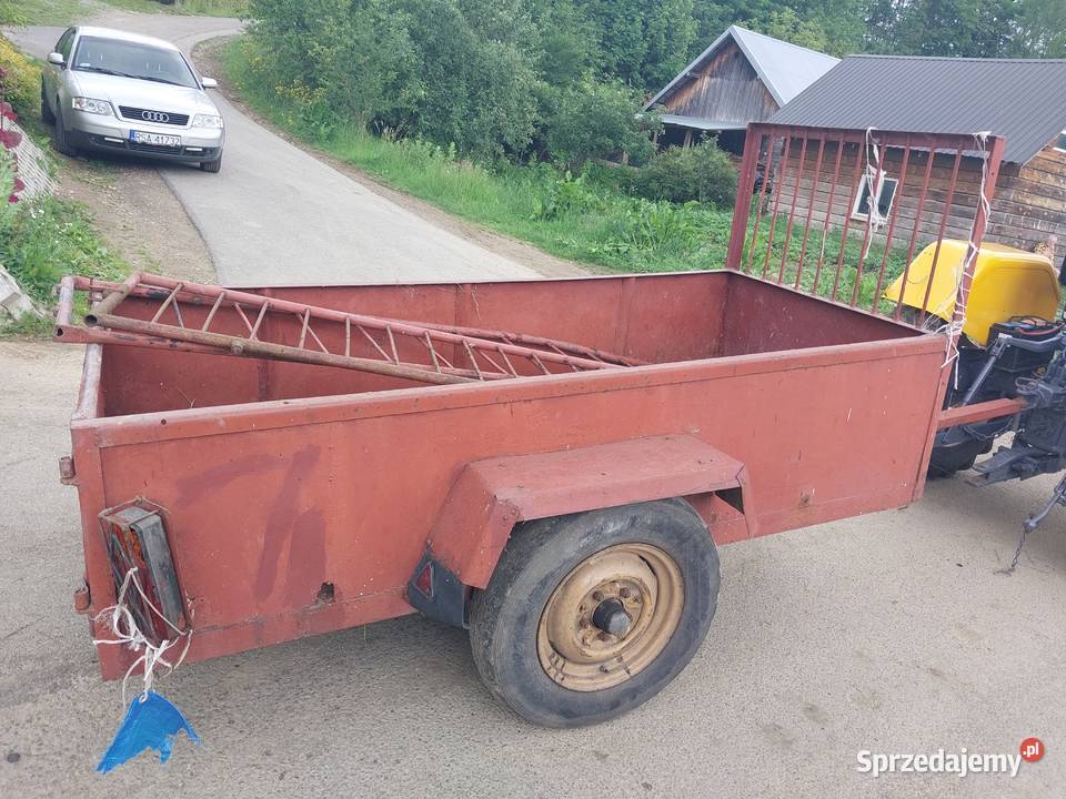 Przyczepka rolnicza 1 osiowa Dwukółka dwukołówka nieuszkodzony