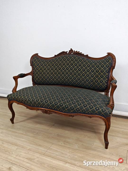 Piękna sofa kanapa w stylu rokoko ludwika Sandomierz