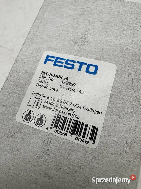 Festo HEEDMIDI24 172959 Zawór załączający Warszawa sprzedam