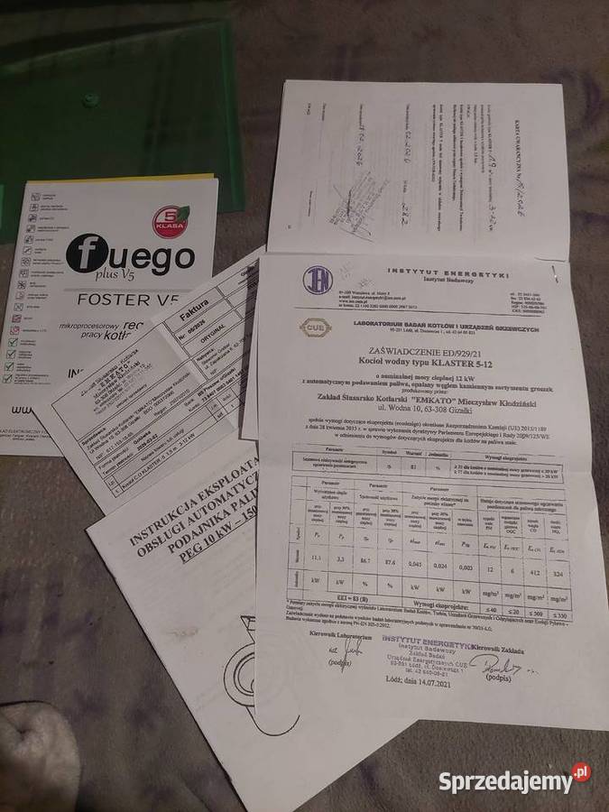 Kocioł co 5 klasy 12 kW z podajnikiem na wielkopolskie Turek sprzedam