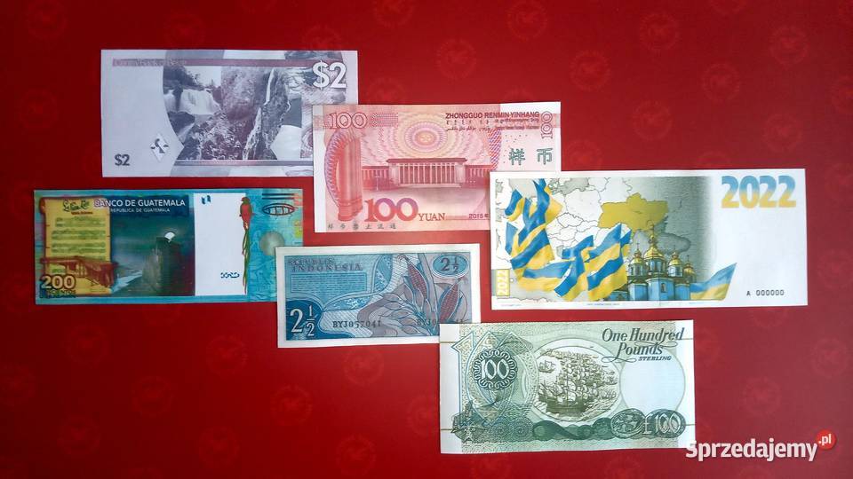 135 Reprodukcja kopia Banknoty Świata08 6 skala Warka sprzedam