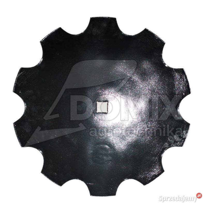 Talerz gładki uzębiony 510x4mm ośka 30x30 Części i osprzęt rolniczy Kawnice