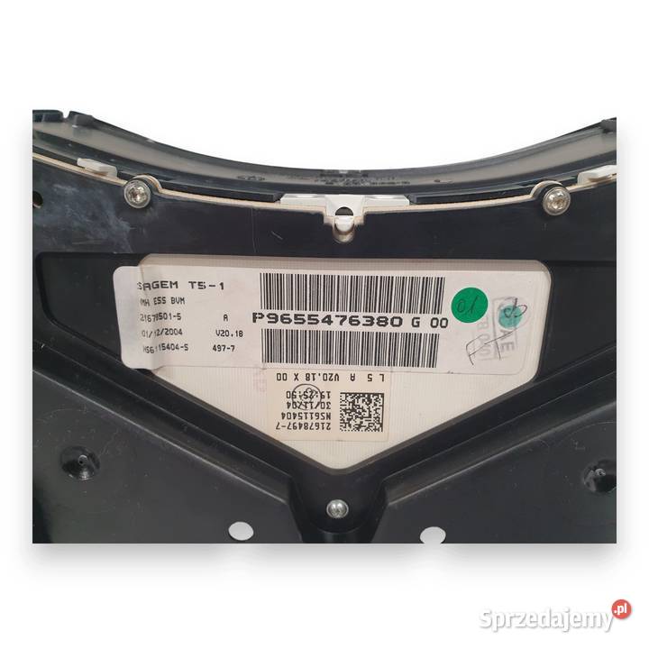 LICZNIK ZEGARY P9655476380 Peugeot 307 16 16V lubelskie Chełm