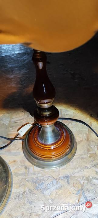 Lampy retro 2 duża i biurkowa w ładnym stanie Zabrze