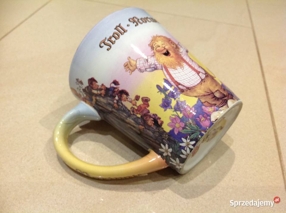 Troll Norweski Kubek Porcelanowy Sygnowany sprzedam