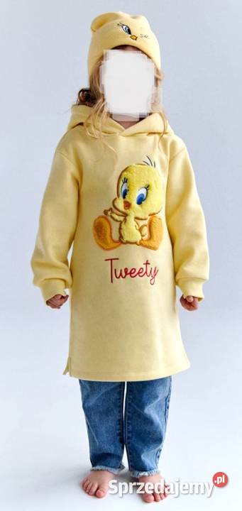 Dresowa sukienka 3D Tweety Looney Tunes Reserved dziewczynka Katowice