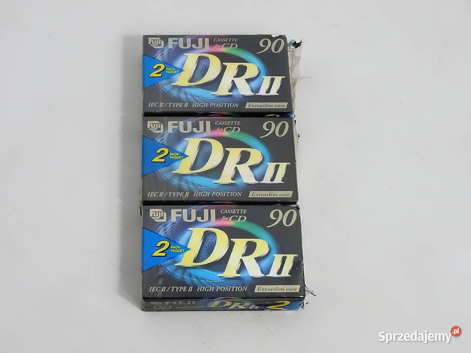 Kasety magnetofonowe FUJI DR II 90 Chrome Zestaw Kultura i Rozrywka