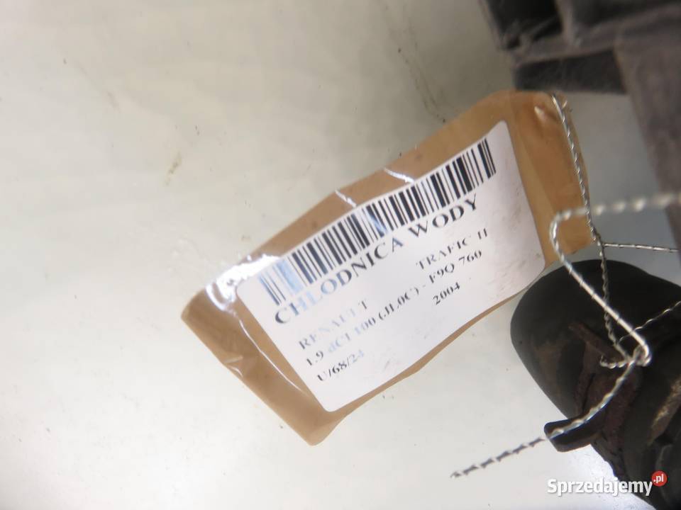 CHŁODNICA WODY RENAULT TRAFIC II 19 dCI małopolskie
