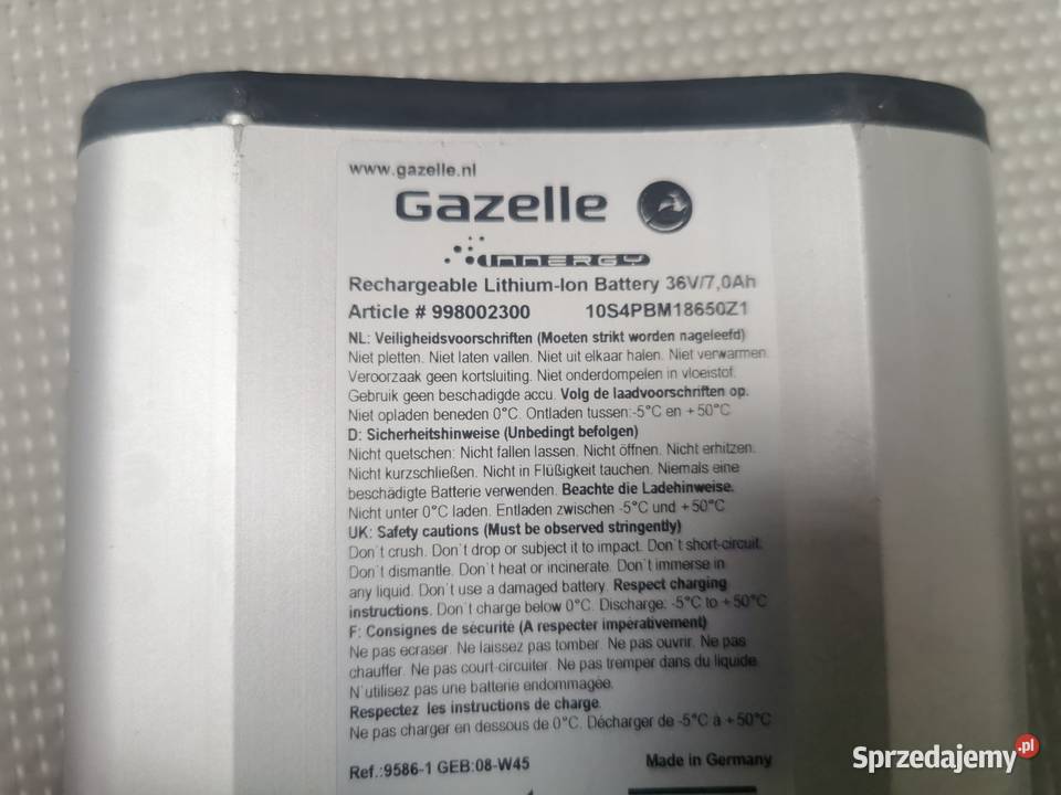 Bateria Gazelle Innergy Pozostałe