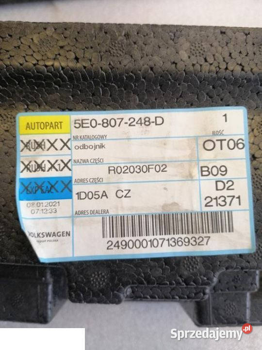Skoda Octavia III Absorber zderzaka przód nowe Kozubszczyzna sprzedam