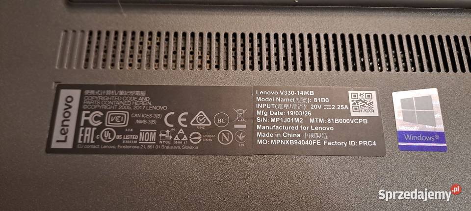 Laptop Lenovo V33014ikb Laptopy i netbooki sprzedam