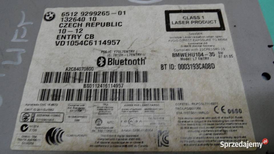 BMW F31 12r radio CD 9299265 132640 osobowe sprzedam