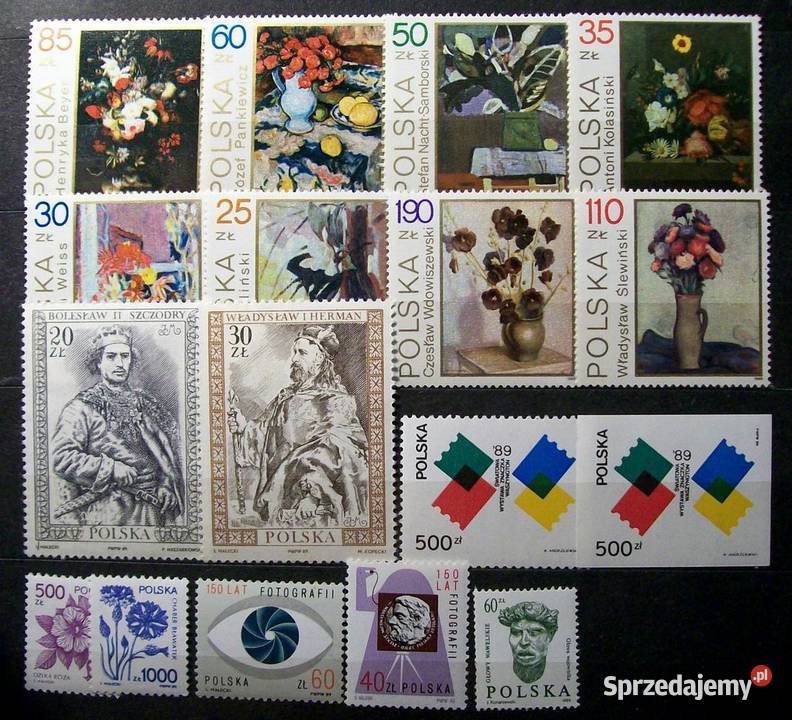 Znaczki polskie 1989 IV kwartał łódzkie Leźnica Wielka