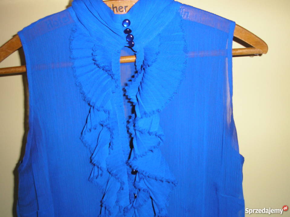 popielata maxi spódnica 38 bluzka kobalt Słupsk