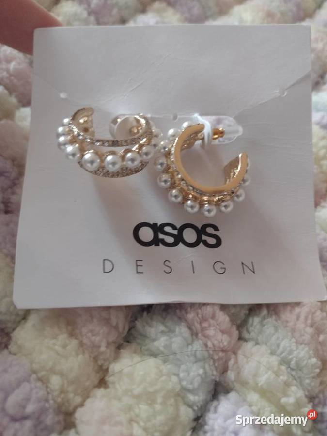 ASOS Bogato zdobione Kolczyki ślubne perły NOWE małopolskie Kraków