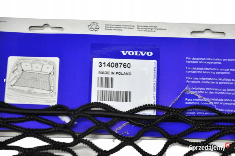 VOLVO XC40 V60 V90 II pozioma siatka bagaznika Gadgety motoryzacyjne Bielany Wrocławskie