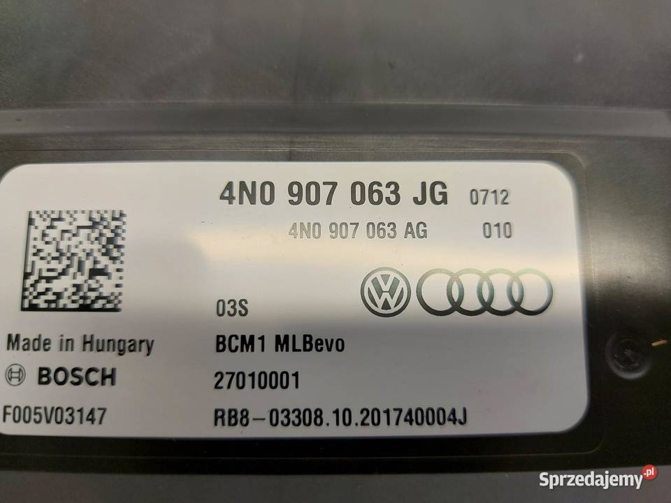 Audi Q8 ETRON SUV 4KE moduł sterownik komfortu osobowe