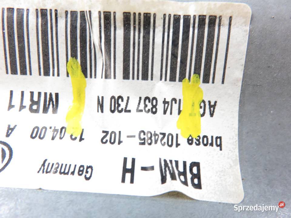 PODNOŚNIK SZYBY PRAWY PRZEDNI VW BORA 1J4837730N