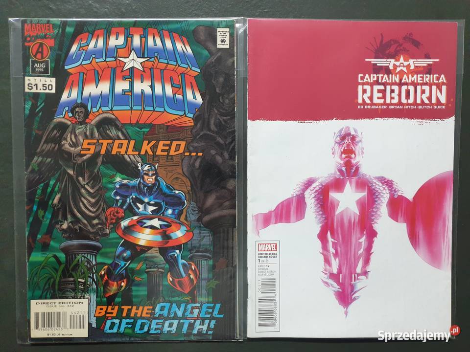 Captain America 7 oryginalnych komiksów Marvel Gdynia